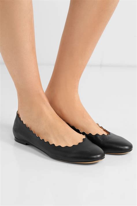 chloe black patent leather ballet flats|chloe lauren ballet flat.